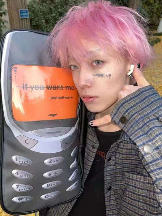 Рюкзак мужской женский в форме телефона прикольный необычный большой