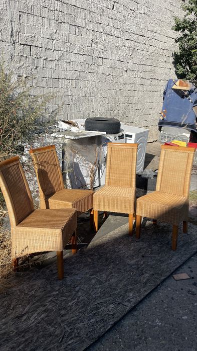 Scaune din ratan Germania – set 4 bucăți