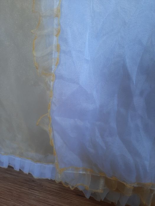 Тюль органза белая. 2.30/4.00.