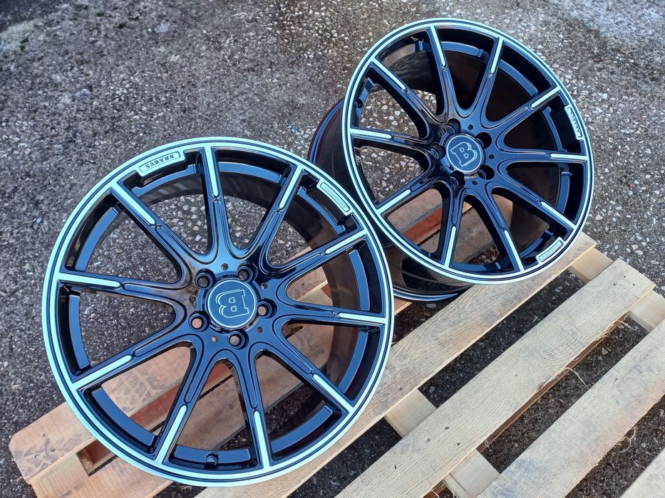 19 Mercedes Brabus 8.5j et38 9.5j et48 Ml Cl E S C Gl Black Polish 4ma