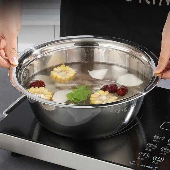 Неръждаема купа с ренде и гевгир 3в1