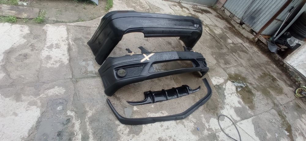 Мерседес 211 бампер пороги сполер