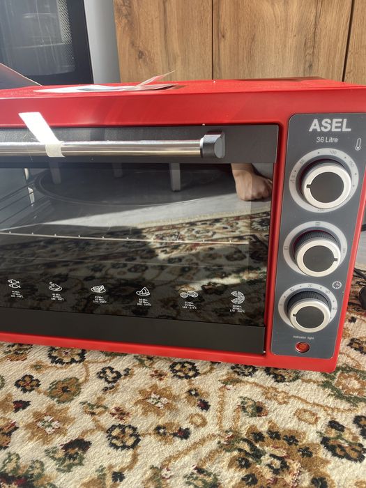 Настольная электропечь ASEL 36I красный