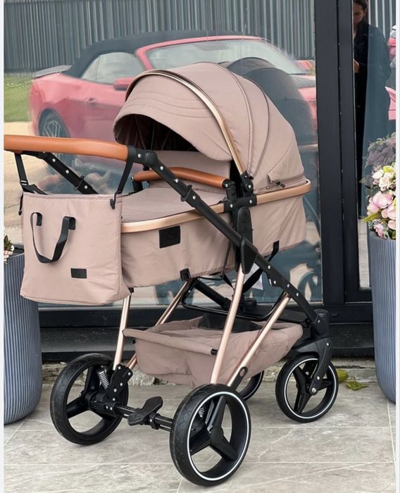 Коляска 2в1 ining baby с сумкой