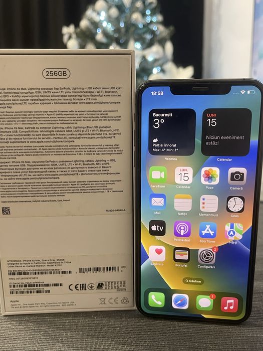 Iphone XS Max  256gb space grey stare foarte bună