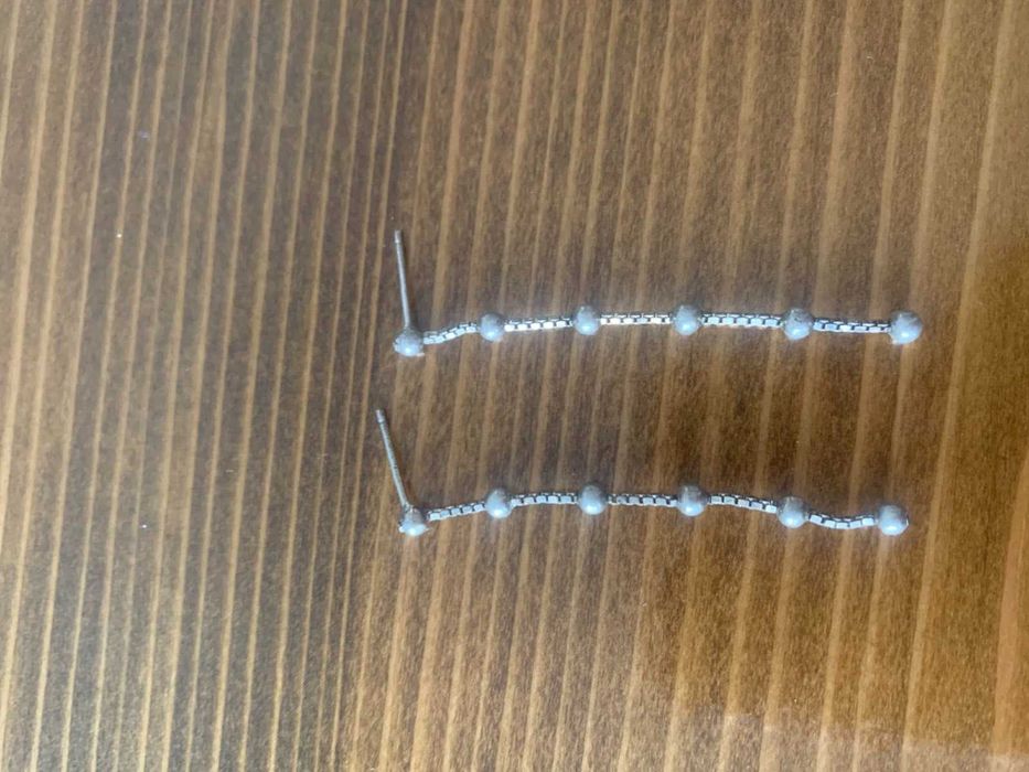 сребърни обици и гривна