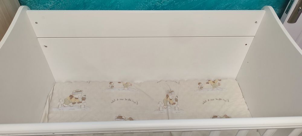 Бебешка кошара Lorelli 120/60см, бяла