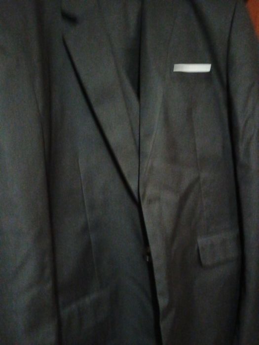 Costum bărbat negru din 3 piese ,umeri 54, talie 108, mânecă 69