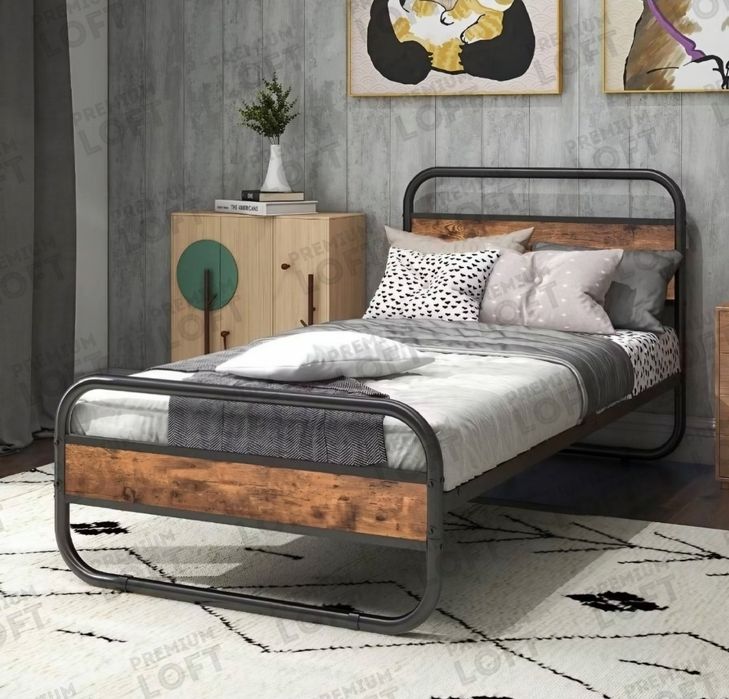 Кровать SEYLOR 90х200, Односпальная, лофт и хайтек,  kalavat,  kravat