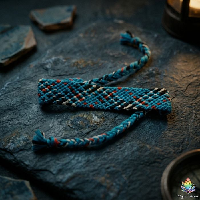 Плетеный браслет. Ручная работа.