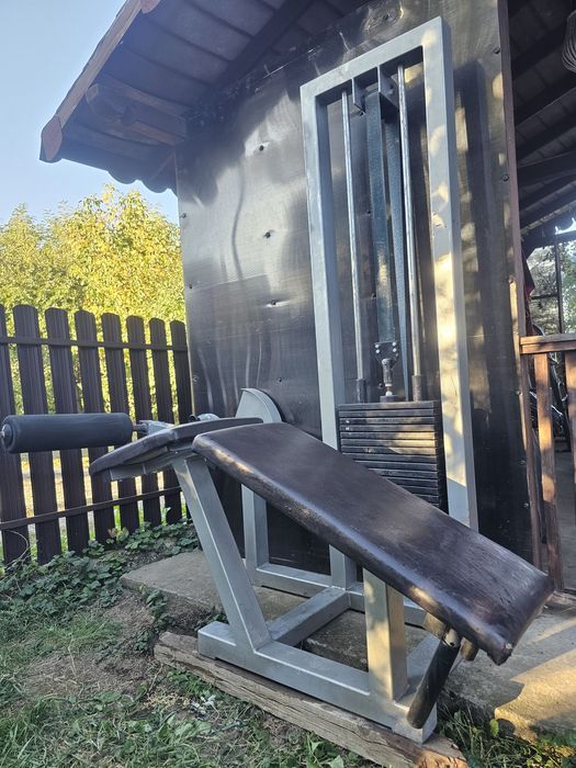 Aparate Fitness Pulse UK Presa picioare Teca Lat pulldown Leg extension Extensii cvadriceps Leg curl flexii femural extensii triceps