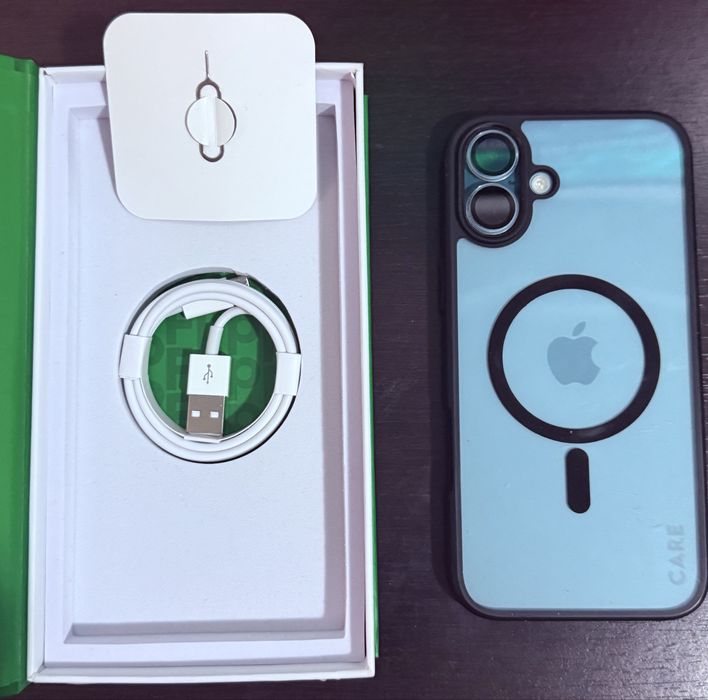 Ipfone 16 plus teal, 256 gb, ca nou