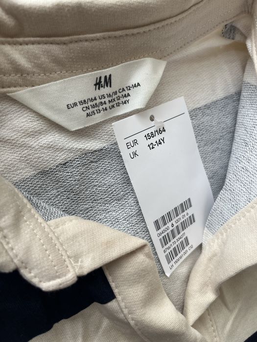 Bluza H&M Polo din bumbac, 12-14 ani
