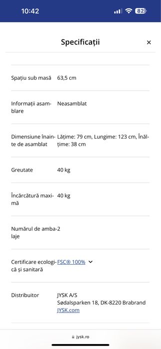Vand masa noua in perfecta stare pentru bucatarie