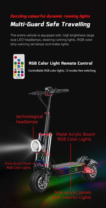 Електрически скутер/тротинетка BOYUEDA S5 6000W 38AH