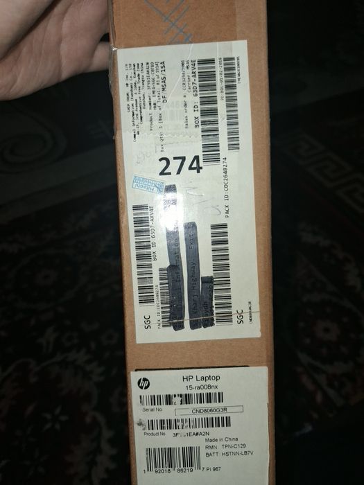Notbook HP zapchastga sotladi