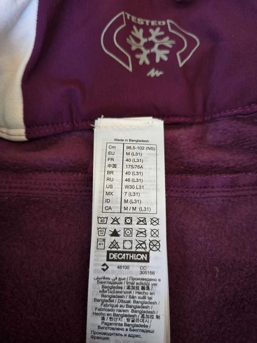 Дамски топли ски туристически панталони Decathlon Quechua