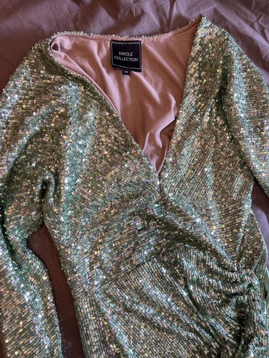 Рокля с пайети Nikole collection xs