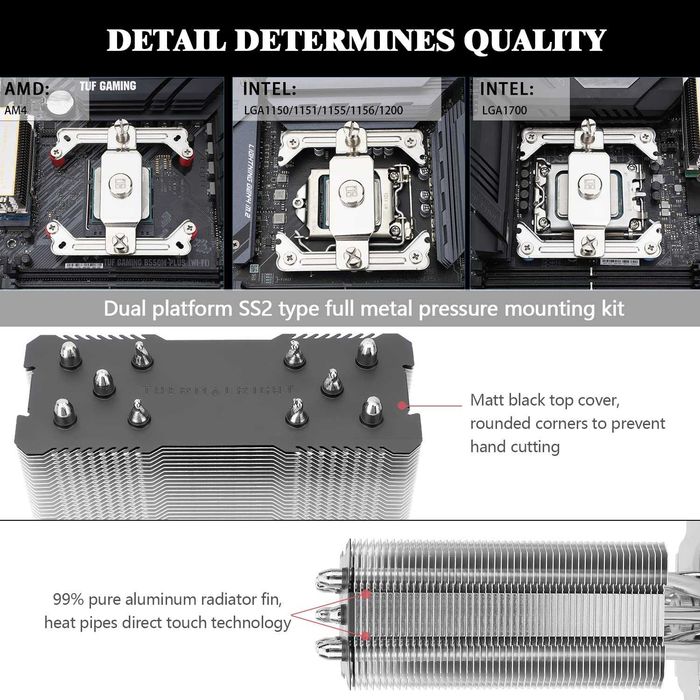 Cooler CPU AER Thermalright Assassin King 120 SE,5 heatpipe,AMD Intel
