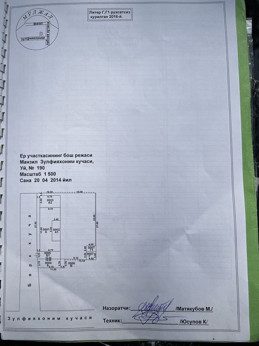 Лабзак 7сот.  (напротив Quadro) - цена указано на 1 сотку