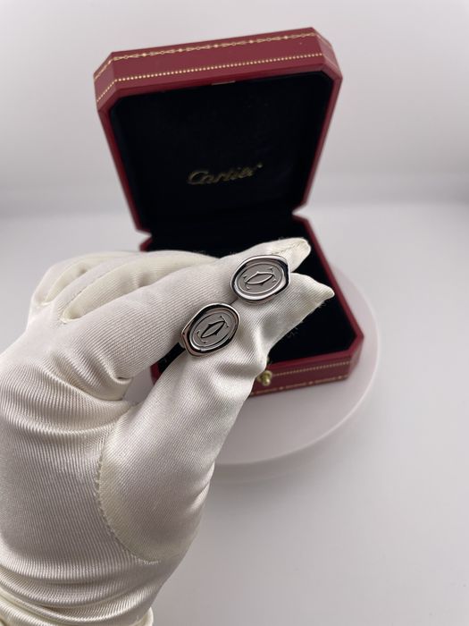 Серебряные Запонки  Cartier