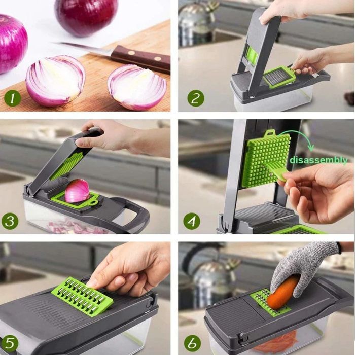 Razatoare multifunctionala fructe si legume 14 piese Veggie Slicer