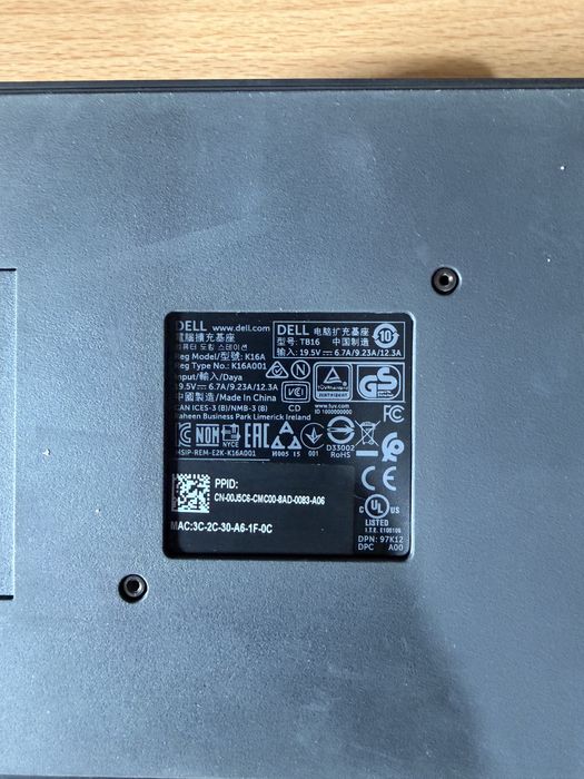 Dell dock station K16A perfect functional