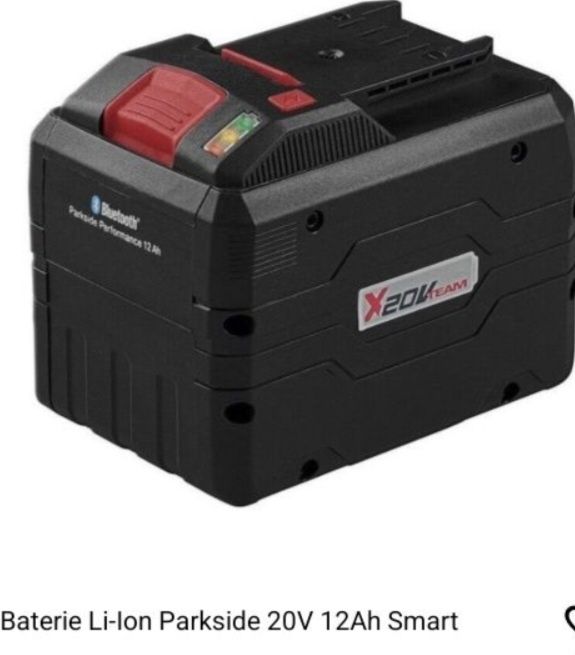Baterie Li-Ion Parkside 20V 12Ah 8Ah 4Ah smart