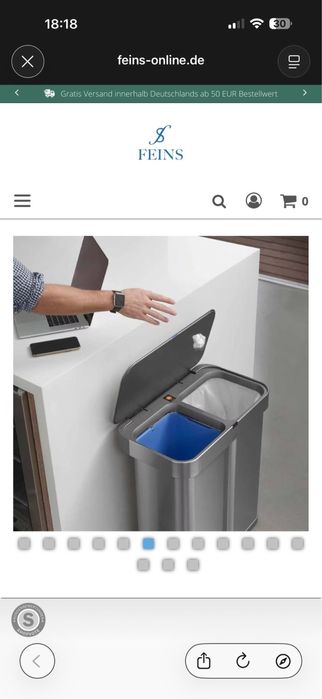 Cos de gunoi cu senzori,nou,sigilat!