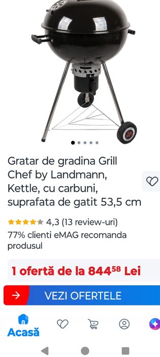 Grătar grădină pe cărbuni Landmann