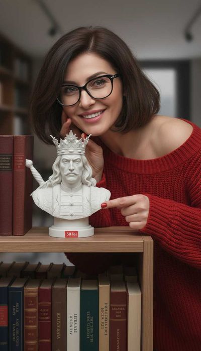 Statueta bust Stefan cel Mare