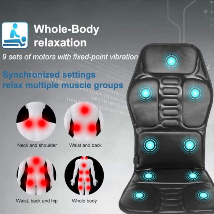 KLASVSA elektr isitiladigan orqa vibratsiyali massaj mashinasi