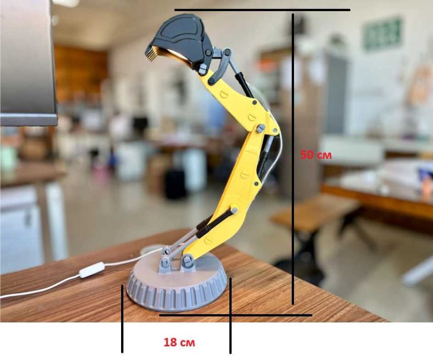 Детска лампа Багер Excavator ЛЕД LED Lamp