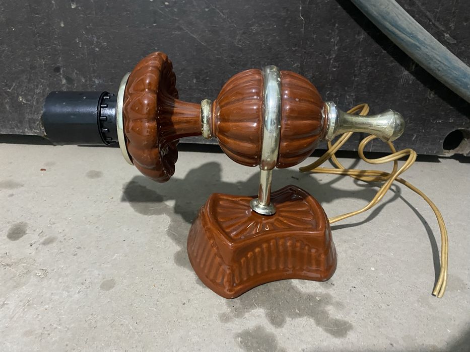 Винтажный Венгерский светильник бра из керамики