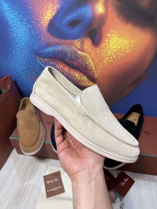 Mocasini Loro Piana piele naturala 100% Full Box colectie noua