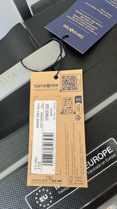 Samsonite чисто нов голям куфар S’cure 75см