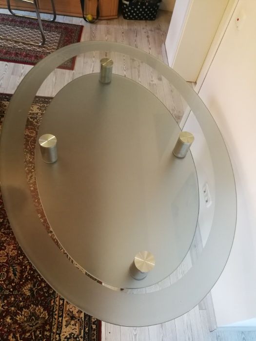 Masa sticla sufragerie, bucătărie