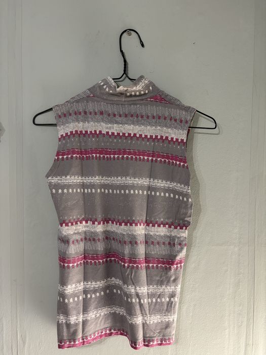 Цветен летен потник поло, като нов от 100% памук