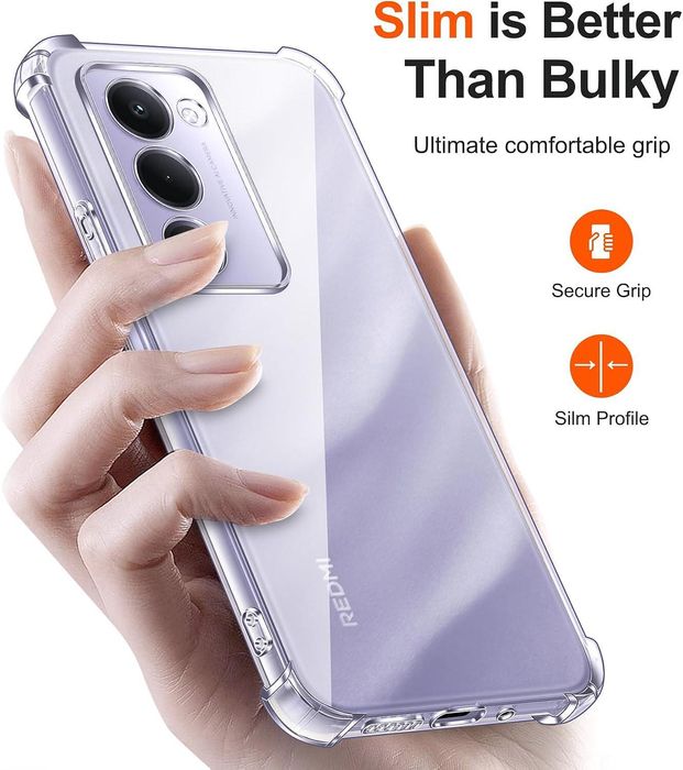 Прозрачен силиконов удароустойчив кейс за xiaomi redmi 15 4g