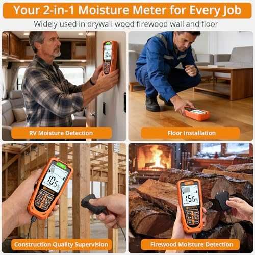 Нов Дигитален влагомер Neoteck, 6 режима, аларма, за дърво и бетон дом