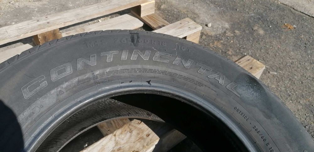 255/60/18 Континентал ДОТ 2016 г - Само 1 брой - 9 + мм