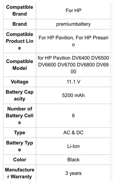 Baterie laptop HP