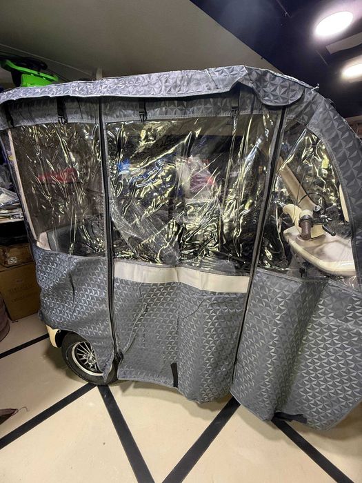 Тент, накидка, дождевик на скутеры, мотороллер, рикша.