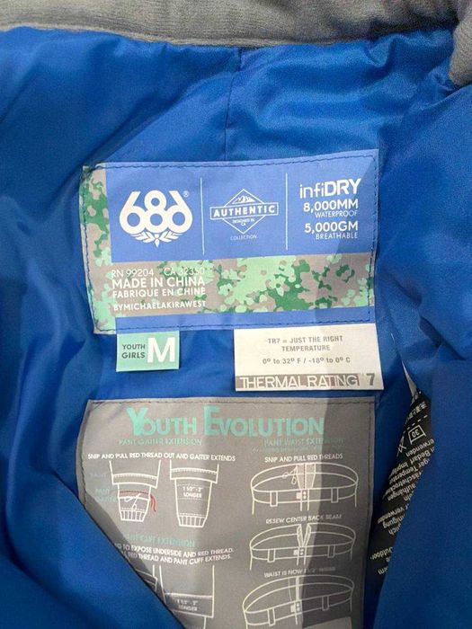 Детские горнолыжные штаны 686. Водонепроницаемые 8К. Новые без бирки