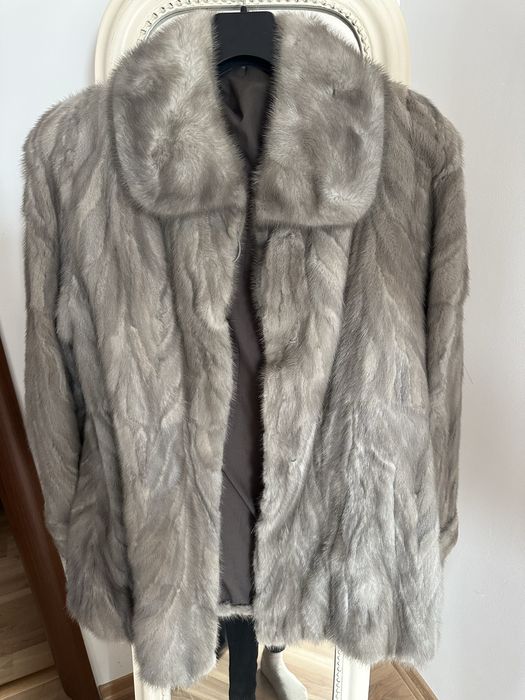 Haina blana naturala vizon