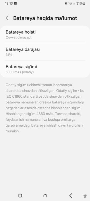 Samsung A33 5G ideal xolatda