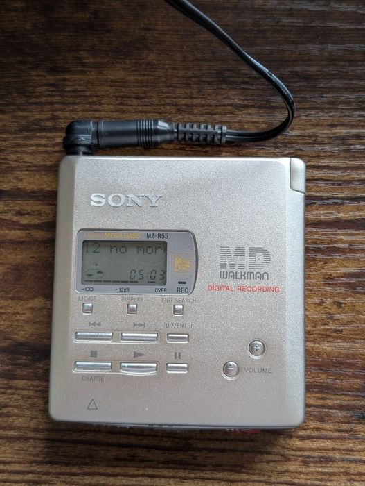 Sony MZ-R55 MiniDisc Walkman - Model de Colecţie - Testat - funcțional