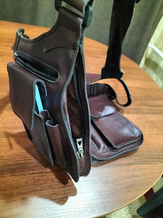 Кожаные изделия-(KISSER)-Сумка Кобура