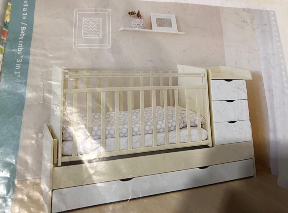 Детский кровать трансформер