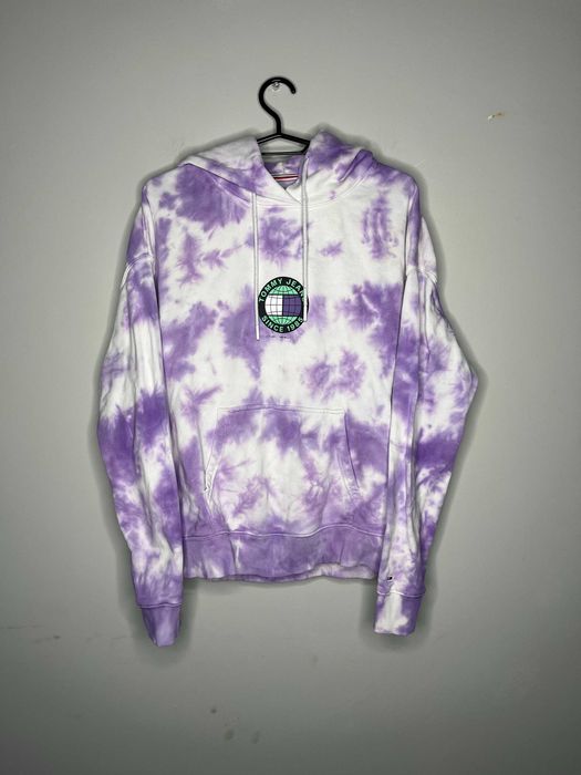 Tommy Jeans Purple Tie-Dye Hoodie Дамско Горнище